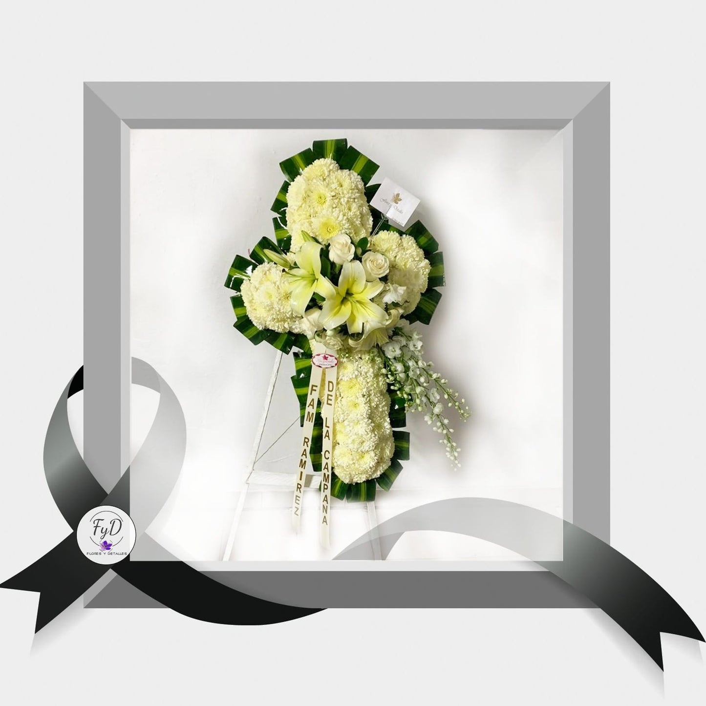 Corona funebre de Cruz