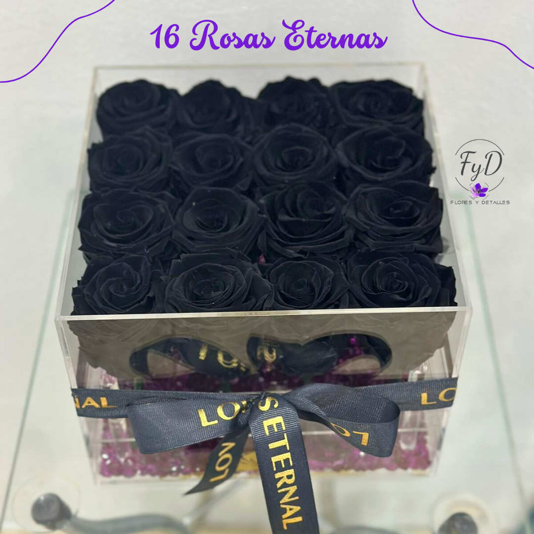 16 rosas eternas