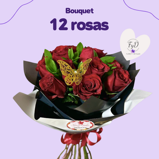 Bouquet 12 Rosas
