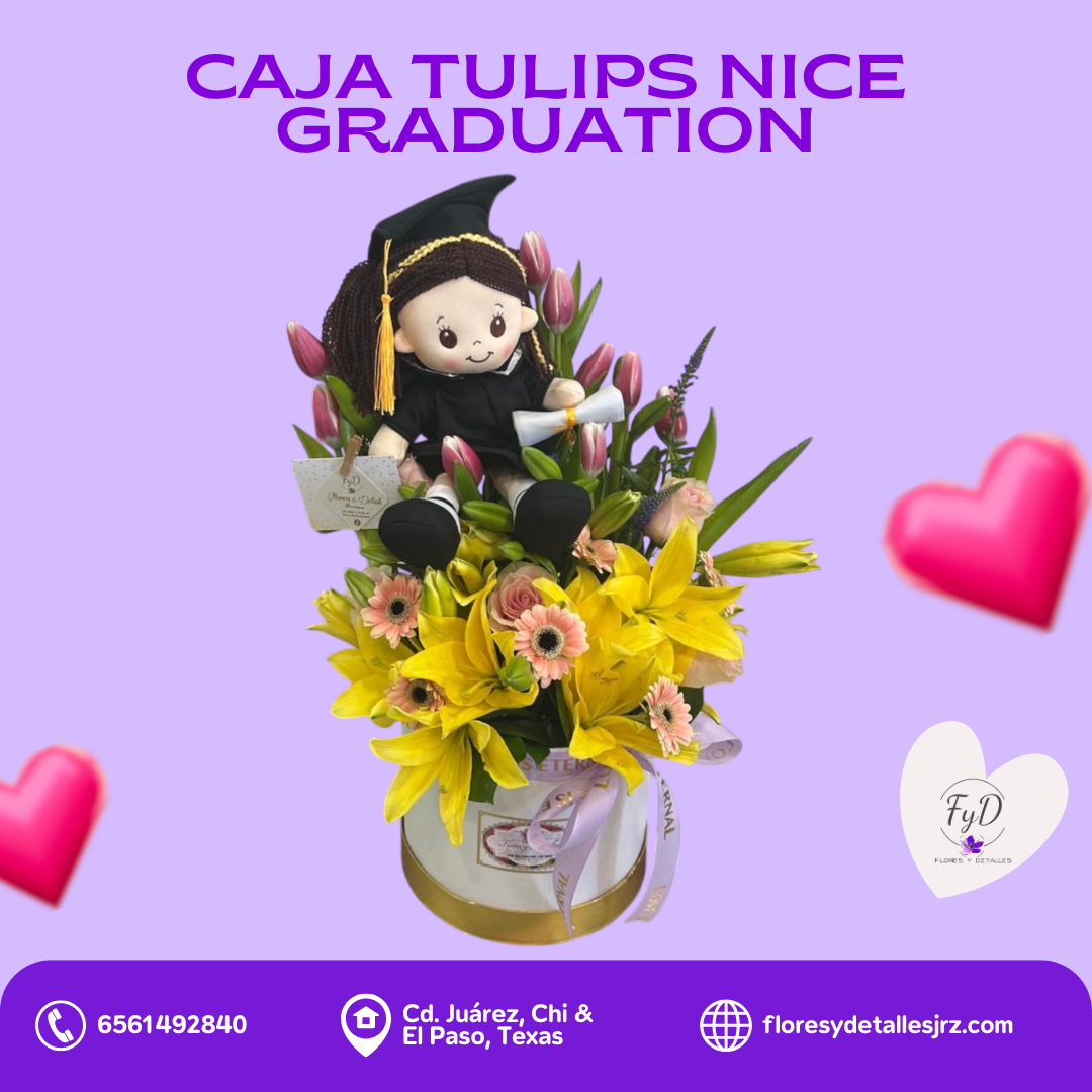 Caja Tulips Nice Graduation
