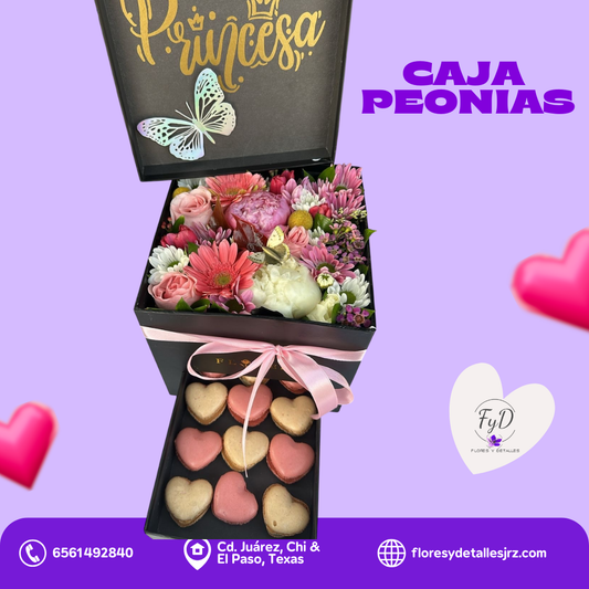 Caja Peonias