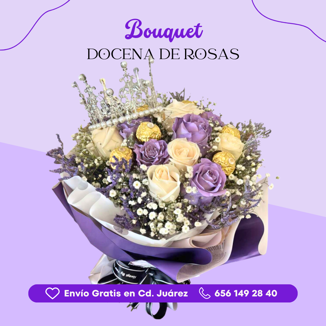 Bouquet Docena de Rosas con Chocolates