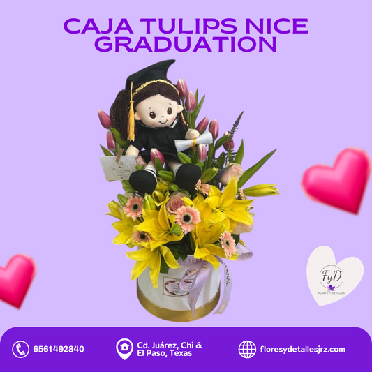 Caja Tulips Nice Graduation