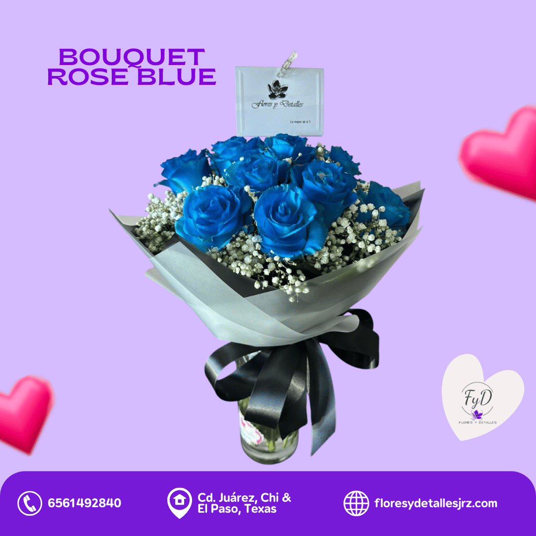 Bouquet Rose Blue