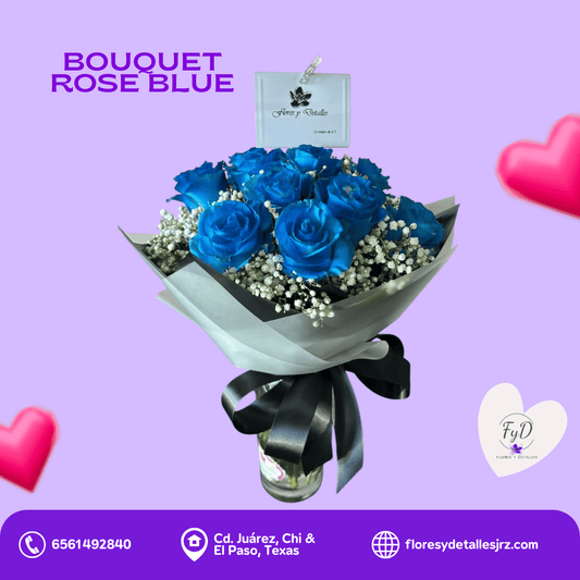 Bouquet Rose Blue